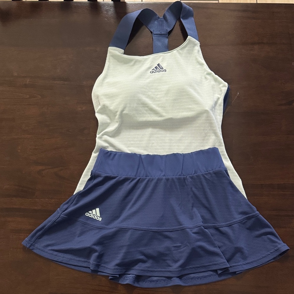 Adidas Navy and Teal Athletic Dress
